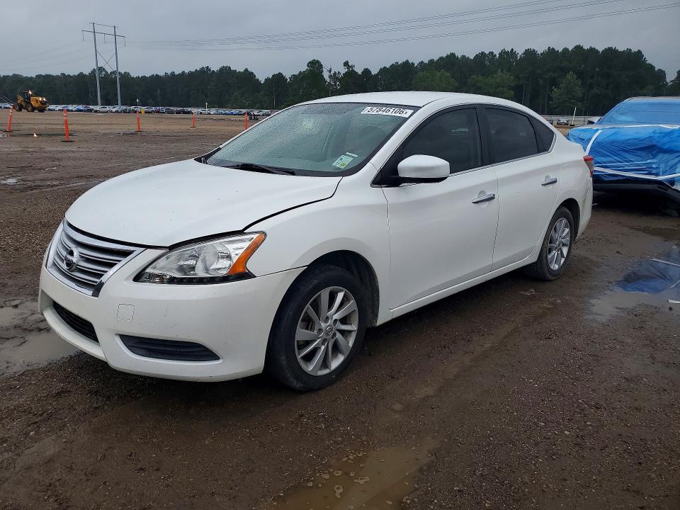 2014 Nissan Sentra VIN 3N1AB7AP9EL640370 COPART salvage auction — FRONT END, La - Cert Of Title-Salvage, sold $2,050 on 2026-07-31 (photo 1)