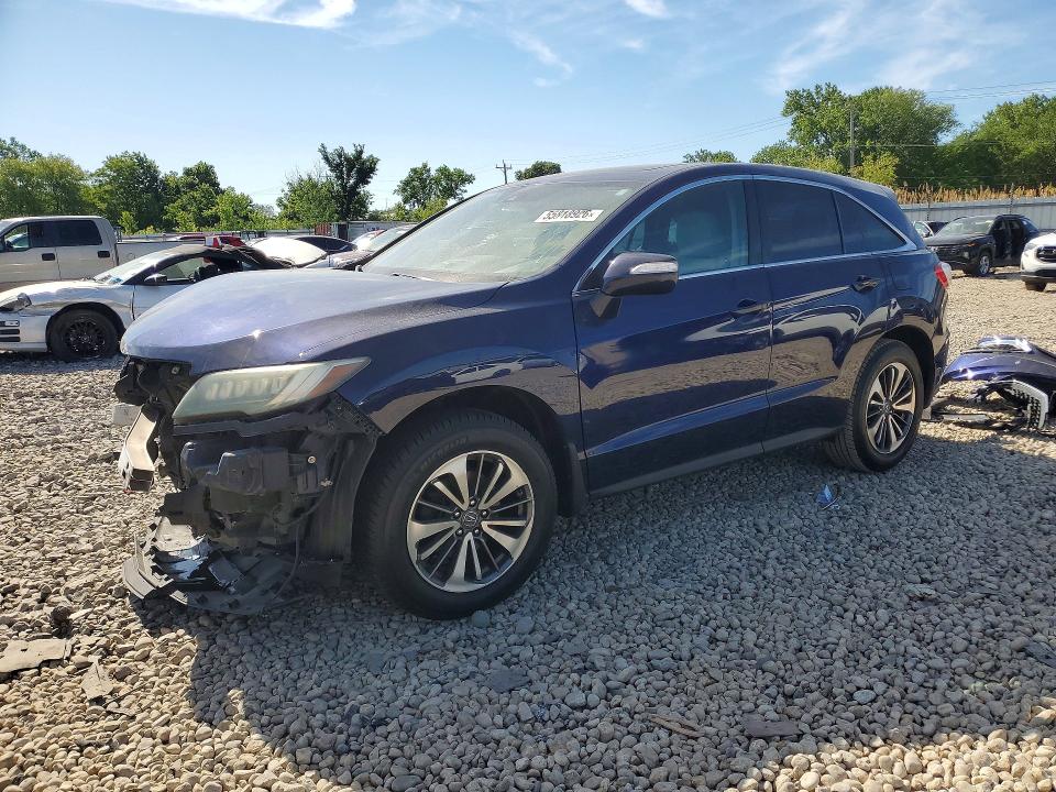 2016 Acura Rdx VIN 5J8TB4H7XGL009931 COPART salvage auction — FRONT END, Il - Salvage Certificate, sold $800 on 2026-07-03 (photo 1)