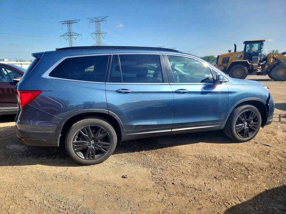 2022 Honda Pilot VIN 5FNYF6H29NB046610 COPART salvage auction — FRONT END, IL - SALVAGE CERTIFICATE, sold $13,400 on 2026-07-28 (photo 3)