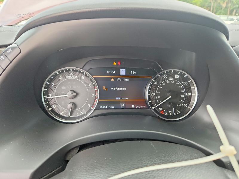2021 Nissan Armada VIN JN8AY2DA3M9372725 COPART salvage auction — FRONT END, Fl - Cert Of Title Slvg Rebuildable, sold $13,600 on 2026-07-08 (photo 9)