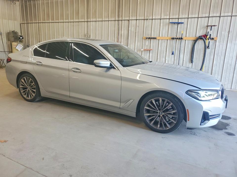 2021 BMW 5er VIN WBA13BJ08MCF83590 COPART salvage auction — FRONT END, Pa - Certificate Of Salvage, sold $12,500 on 2026-08-13 (photo 4)
