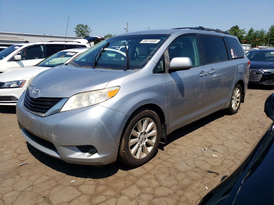 2011 Toyota Sienna VIN 5TDJK3DC1BS027681 COPART salvage auction — MECHANICAL, Ct - Certificate Of Title, sold $1,100 on 2026-07-07 (photo 1)