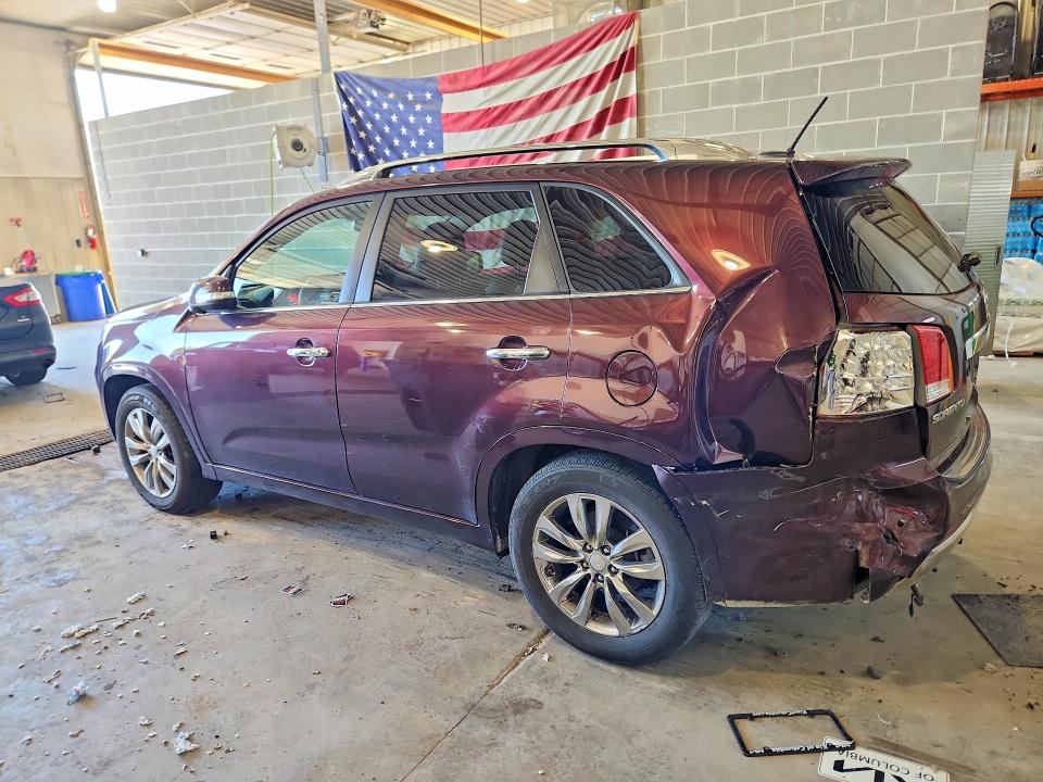 2012 Kia Sorento VIN 5XYKW4A29CG264864 COPART salvage auction — REAR END, Il - Salvage Certificate, sold $100 on 2026-07-21 (photo 2)
