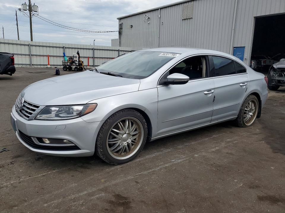 2013 Volkswagen Passat cc VIN WVWBN7AN6DE513226 COPART salvage auction — REAR END, Fl - Cert Of Title Slvg Rebuildable, sold $600 on 2026-07-08 (photo 1)