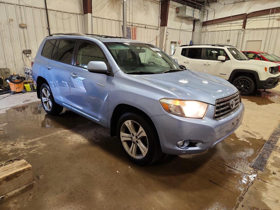 2008 Toyota Highlander VIN JTEES43A182090413 COPART salvage auction — HAIL, WI - CERTIFICATE OF TITLE, sold $925 on 2026-07-13 (photo 4)