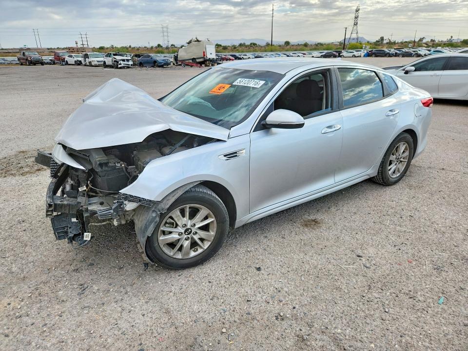 2018 Kia Optima VIN 5XXGT4L31JG180298 COPART salvage auction — FRONT END, Az - Cert Of Title - Salvage, sold $500 on 2026-07-06 (photo 1)