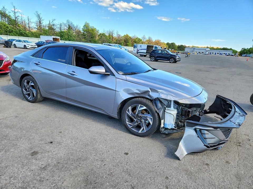 2025 Hyundai Elantra VIN KMHLS4DG1SU872619 COPART salvage auction — FRONT END, Ny - Mv-907A Salvage Certificate, sold $6,000 on 2026-07-20 (photo 4)