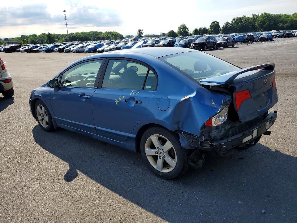 2007 Honda Civic VIN 1HGFA16897L055602 COPART salvage auction — REAR END, Nj - Cert Of Title-Salvage, sold $625 on 2026-07-02 (photo 2)