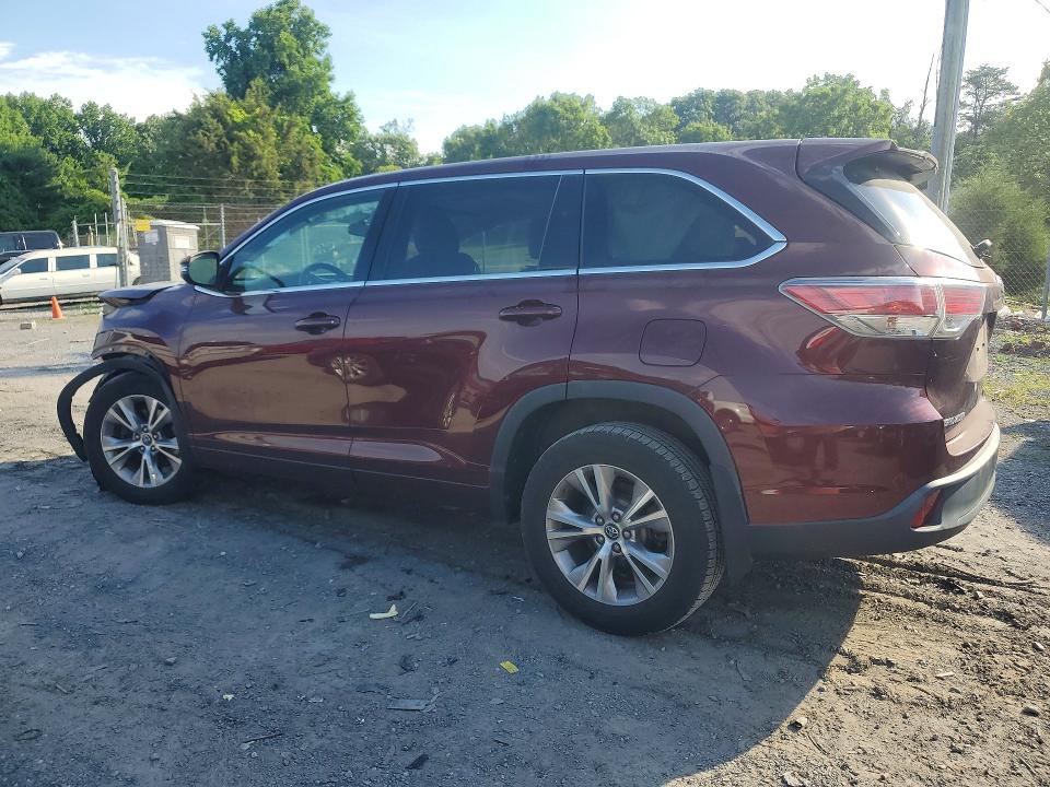 2016 Toyota VIN 5TDBKRFH9GS337679 COPART salvage auction — FRONT END, Pa - Certificate Of Salvage, sold $2,000 on 2026-07-02 (photo 2)
