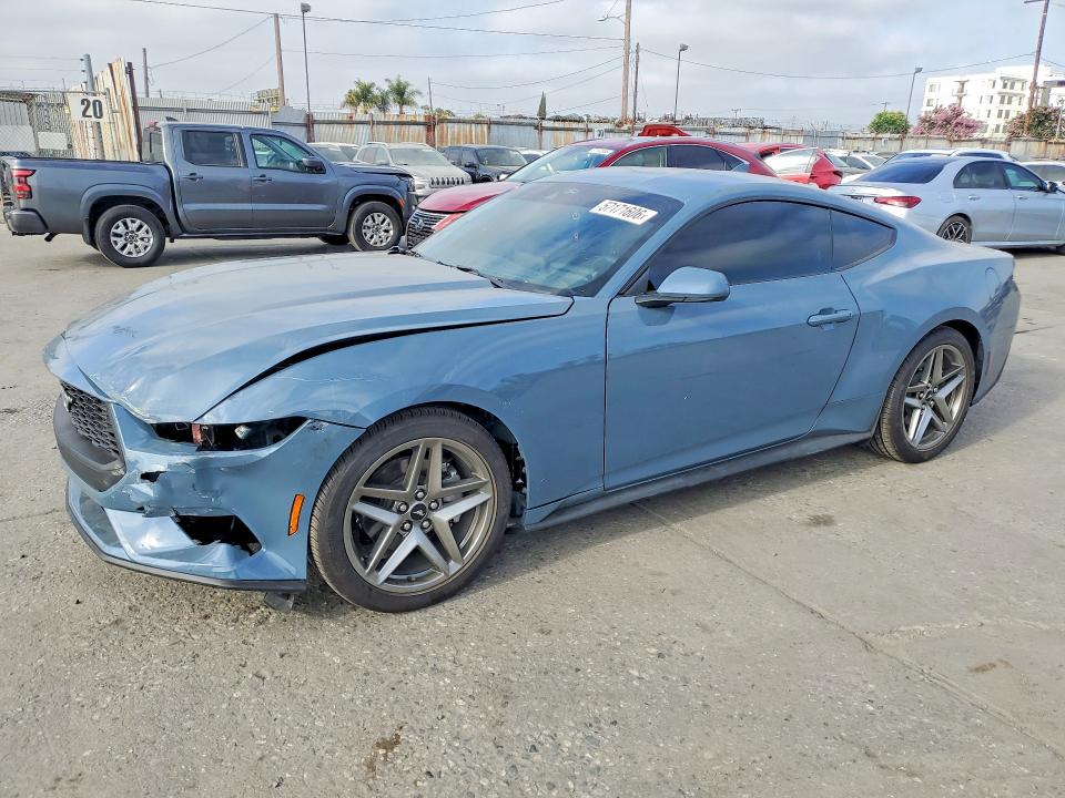 2025 Ford Mustang VIN 1FA6P8TH9S5129100 COPART salvage auction — FRONT END, Ca - Salvage Certificate, sold $16,400 on 2026-07-09 (photo 1)