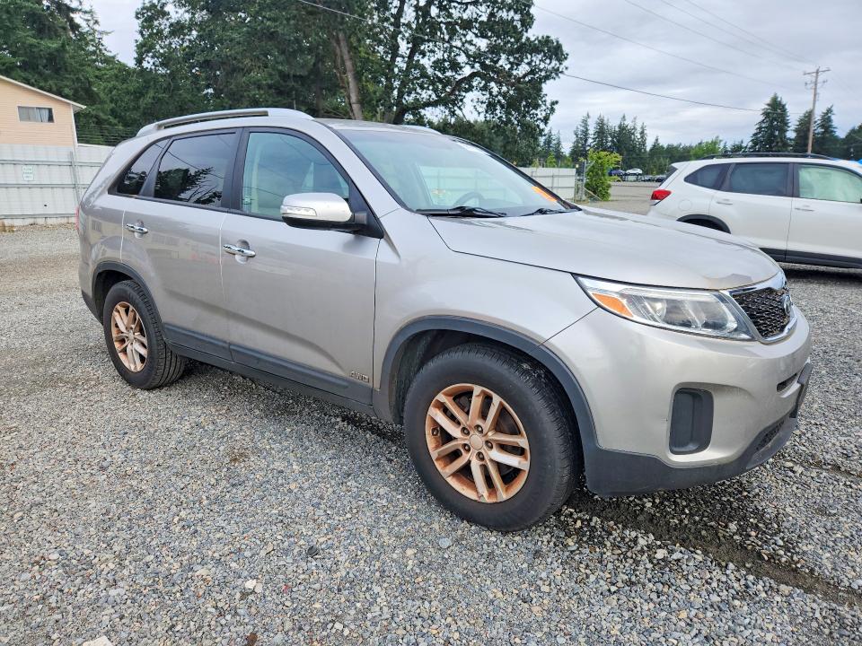 2015 Kia Sorento VIN 5XYKTDA77FG653771 COPART salvage auction — REAR END, Wa - Vehicle Cert Of Ownership-Titl, sold $1,850 on 2026-07-10 (photo 4)