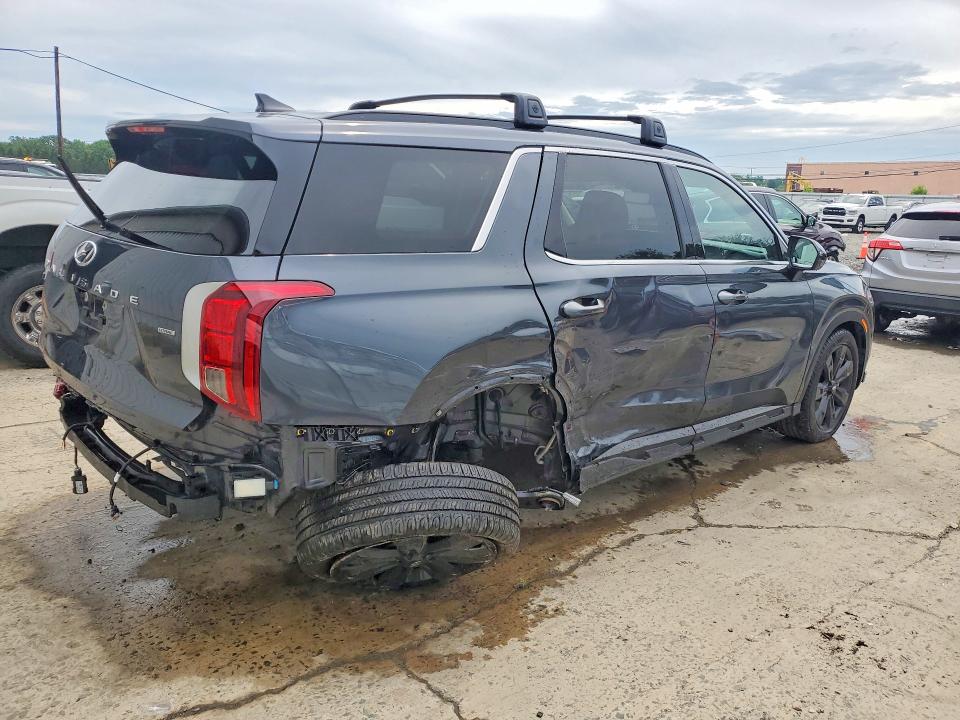 2024 Hyundai Palisade VIN KM8R3DGE6RU675845 COPART salvage auction — REAR END, Nj - Cert Of Title-Salvage, sold $8,800 on 2026-07-27 (photo 3)