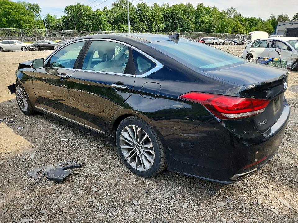 2015 Hyundai Genesis VIN KMHGN4JEXFU042464 COPART salvage auction — FRONT END, Md - Cert Of Salvage > 75% Damage, sold $2,400 on 2026-07-17 (photo 2)