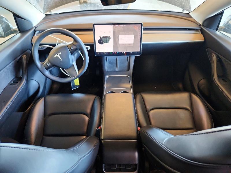 2021 Tesla Model y VIN 5YJYGAEE0MF154899 COPART salvage auction — SIDE, CA - SALVAGE CERTIFICATE, sold $9,000 on 2026-07-13 (photo 8)