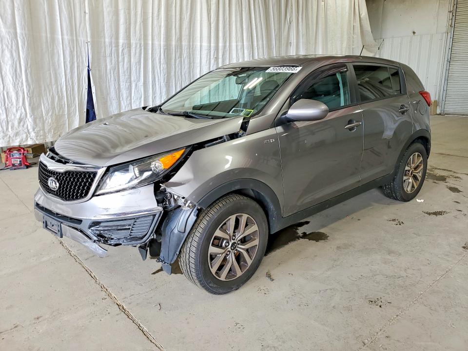 2016 Kia Sportage VIN KNDPBCAC6G7870260 COPART salvage auction — FRONT END, Ny - Mv-907A Salvage Certificate, sold $725 on 2026-07-15 (photo 1)