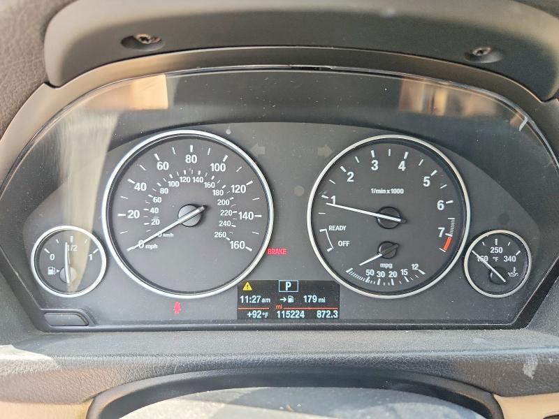 2015 BMW 3er VIN WBA3C1C56FK120249 COPART salvage auction — REAR END, Tx - Salvage Vehicle Title, sold $1,800 on 2026-08-20 (photo 9)