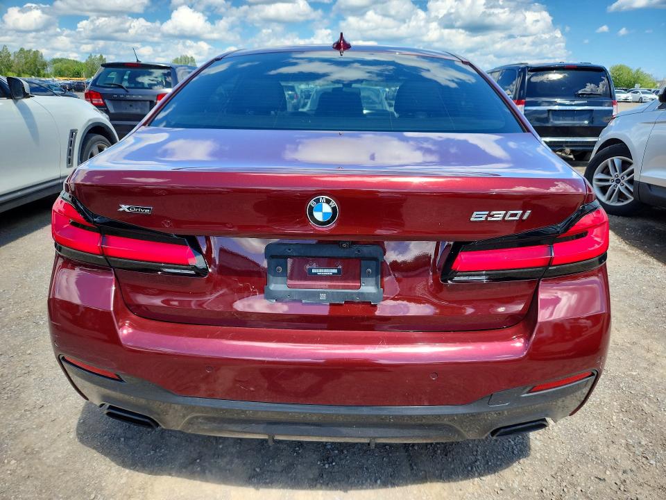 2022 BMW 5er VIN WBA13BJ02NCK85082 COPART salvage auction — FRONT END, On - Permit No Brand - Unfit, sold $10,000 on 2026-07-30 (photo 6)