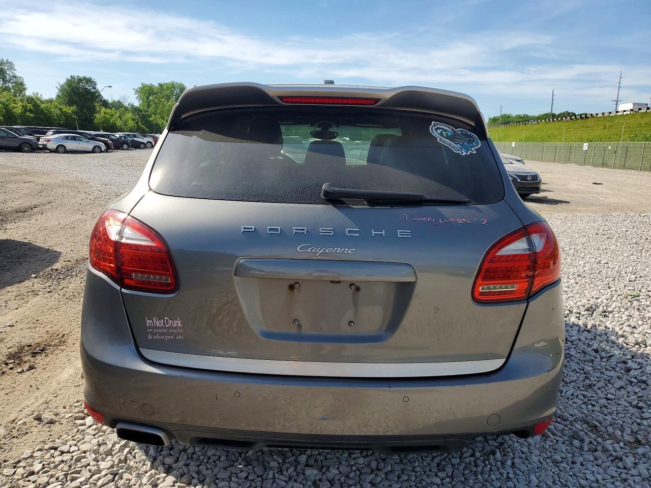 2014 Porsche Cayenne VIN WP1AA2A27ELA94704 COPART salvage auction — Front End, OH - CERTIFICATE OF TITLE, sold $875 on 2026-07-01 (photo 6)