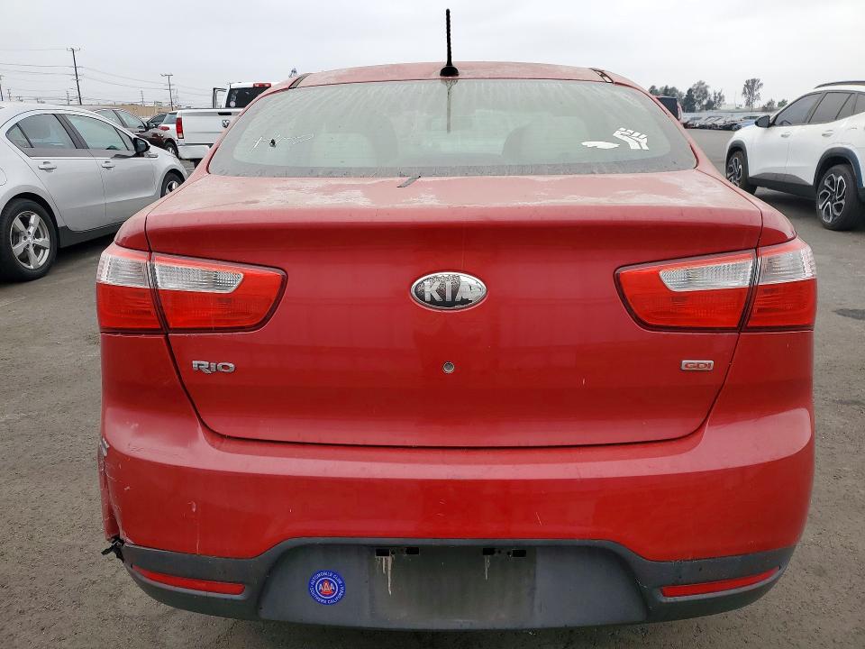 2013 Kia VIN KNADM4A32D6262706 COPART salvage auction — VANDALISM, Ca - Salvage Certificate, sold $225 on 2026-07-08 (photo 6)