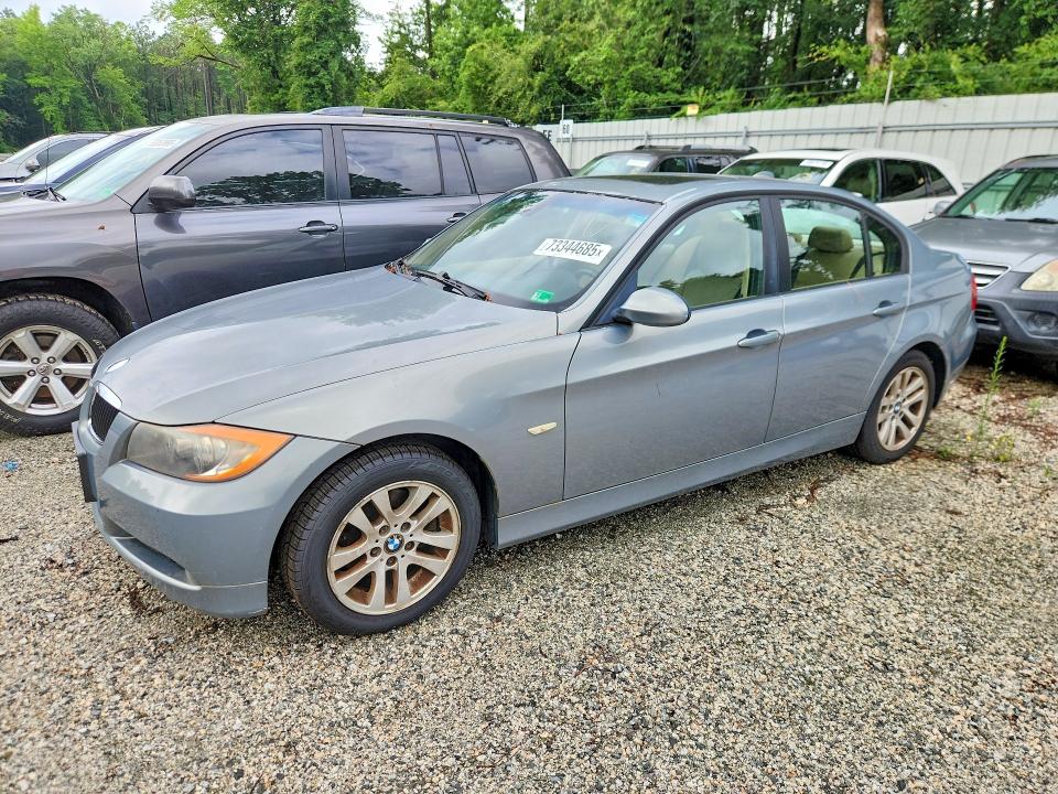 2006 BMW 3 series VIN WBAVB17536NK37596 COPART salvage auction — MECHANICAL, Va - Certificate Of Title, sold $450 on 2026-07-10 (photo 1)