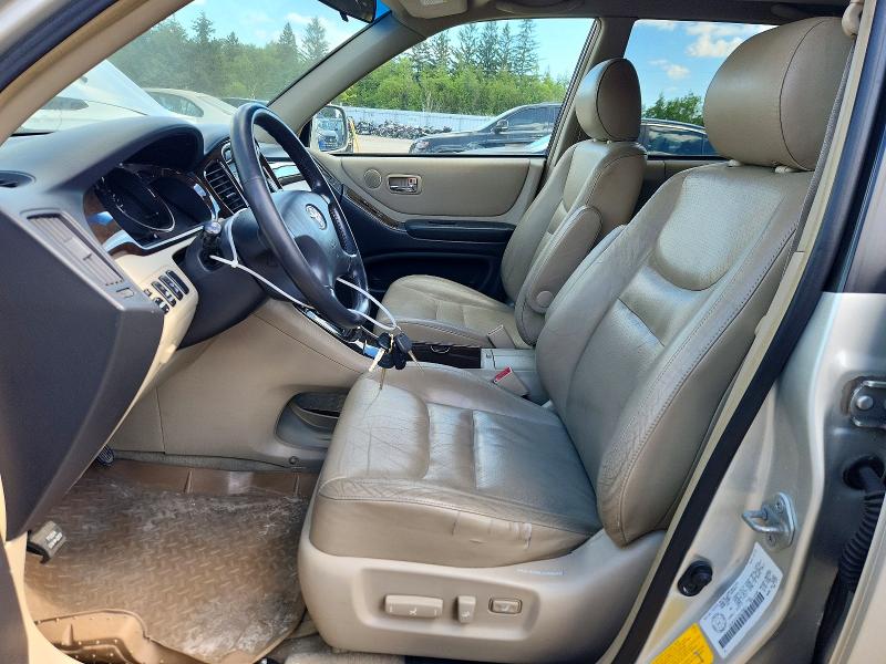 2003 Toyota Highlander VIN JTEHF21A330125014 COPART salvage auction — FRONT END, On - Permit No Brand - Unfit, sold $975 on 2026-07-16 (photo 8)