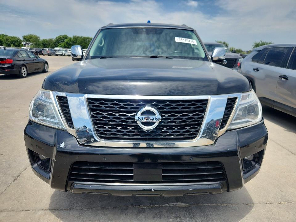 2018 Nissan Armada VIN JN8AY2ND7J9057494 COPART salvage auction — SIDE, Tx - Certificate Of Title, sold $8,600 on 2026-07-30 (photo 5)