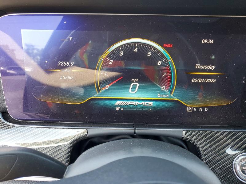 2020 Mercedes-benz AMG GT VIN WDD7X6BB4LA014015 COPART salvage auction — FRONT END, Ca - Salvage Certificate, sold $22,900 on 2026-08-06 (photo 9)
