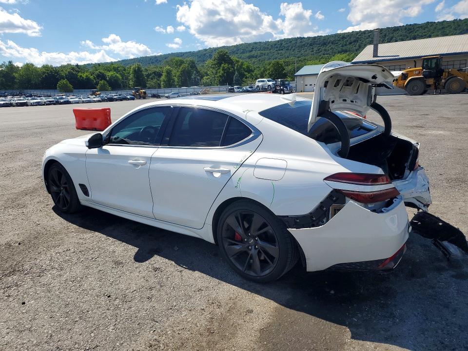 2022 Genesis G70 VIN KMTG54TE9NU096565 COPART salvage auction — REAR END, PA - CERTIFICATE OF SALVAGE, sold $3,600 on 2026-07-21 (photo 2)
