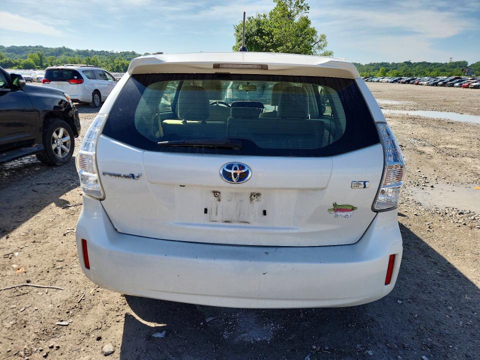 2012 Toyota Prius VIN JTDZN3EU6C3166872 COPART salvage auction — FRONT END, Il - Salvage Certificate, sold $2,000 on 2026-07-20 (photo 6)