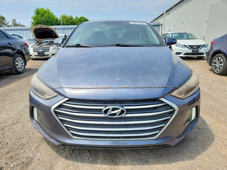 2017 Hyundai Elantra VIN KMHD84LF3HU139525 COPART salvage auction — REAR END, On - Permit Salvage, sold $2,200 on 2026-07-02 (photo 5)