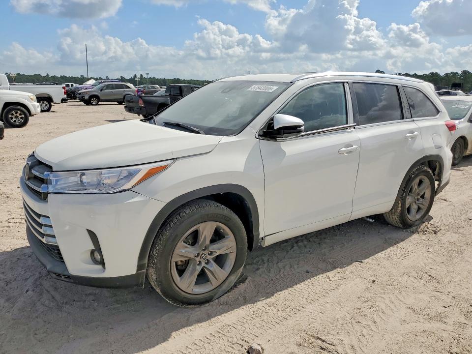 2019 Toyota Highlander VIN 5TDYZRFH3KS324764 COPART salvage auction — FRONT END, Fl - Cert Of Title Slvg Rebuildable (P), sold $11,200 on 2026-07-10 (photo 1)