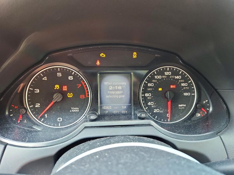 2010 Audi Q5 VIN WA1LKAFP1AA048128 COPART salvage auction — MINOR DENT/SCRATCHES, Ga - Certificate Of Title, sold $850 on 2026-07-15 (photo 9)