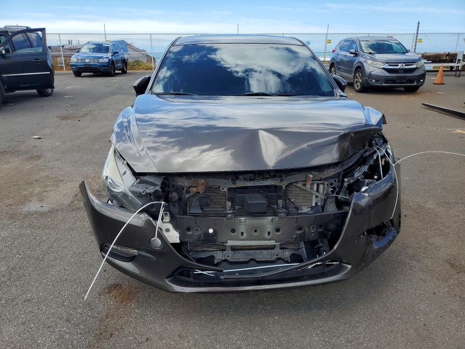2017 Mazda 3 VIN JM1BN1U70H1120054 COPART salvage auction — FRONT END, HI - BILL OF SALE - PARTS ONLY, sold $775 on 2026-07-27 (photo 5)