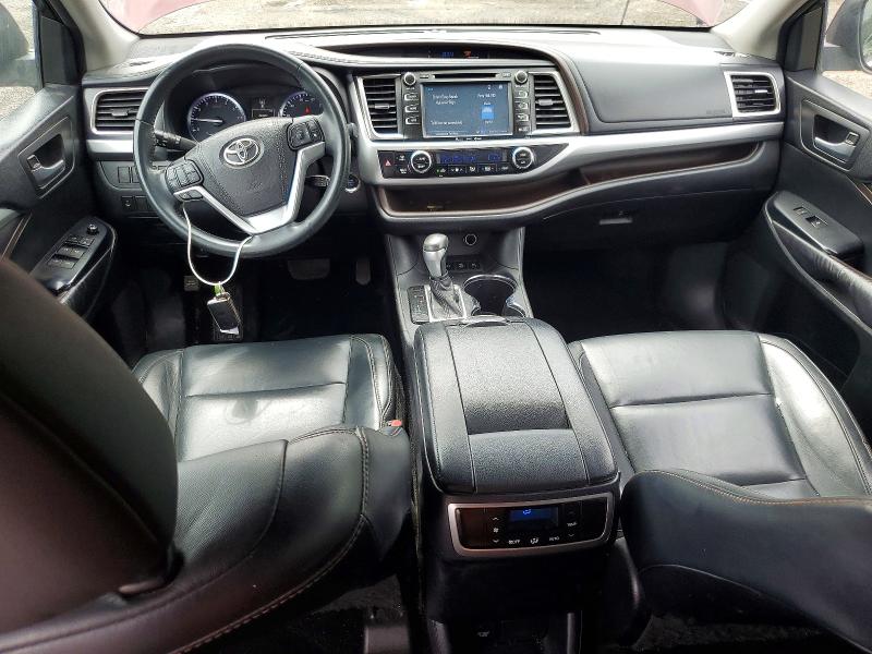 2016 Toyota Highlander VIN 5TDJKRFH4GS253779 COPART salvage auction — FRONT END, Md - Cert Of Salvage < 75% Damage, sold $9,300 on 2026-07-14 (photo 8)