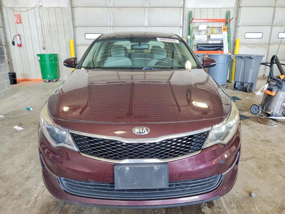2016 Kia Optima VIN 5XXGT4L32GG115792 COPART salvage auction — MINOR DENT/SCRATCHES, Mo - Certificate Of Title, sold $875 on 2026-07-07 (photo 5)