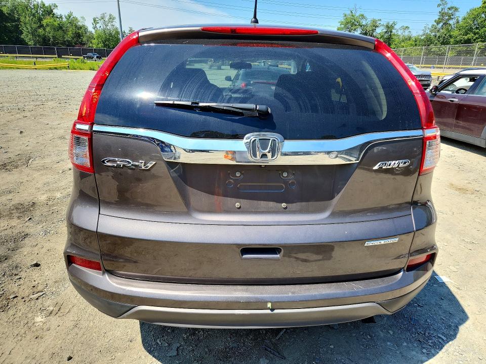 2016 Honda VIN 2HKRM4H45GH661921 COPART salvage auction — FRONT END, Md - Cert Of Salvage > 75% Damage, sold $3,200 on 2026-07-02 (photo 6)