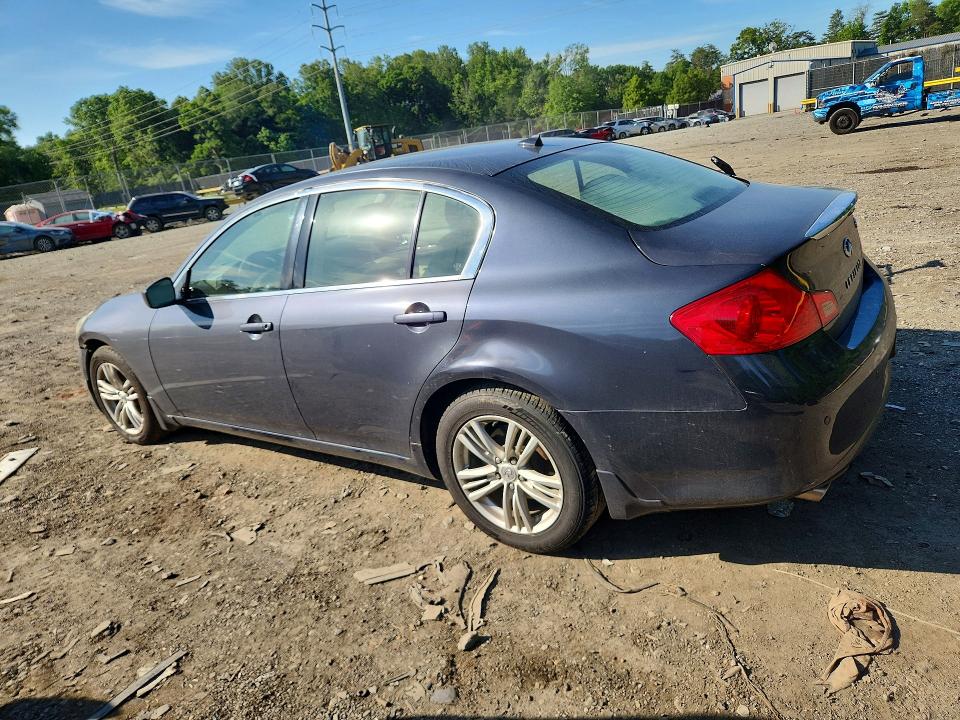 2010 Infiniti G VIN JN1CV6AR3AM254054 COPART salvage auction — SIDE, Md - Cert Of Salvage < 75% Damage, sold $575 on 2026-07-10 (photo 2)
