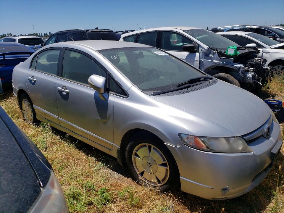 2006 Honda Civic hybrid VIN JHMFA362X6S028689 COPART salvage auction — FRONT END, Ca - Dis/Dlr/Exp Only Lien Papers, sold $250 on 2026-07-28 (photo 4)