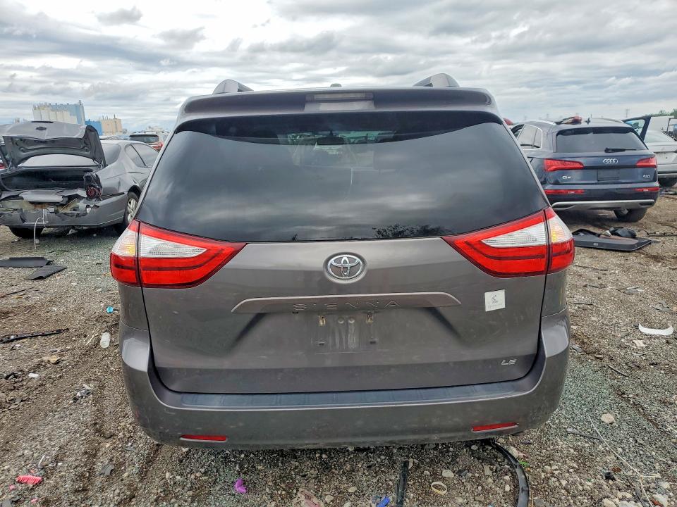 2017 Toyota Sienna VIN 5TDKZ3DC5HS817378 COPART salvage auction — REAR END, Il - Salvage Certificate, sold $4,250 on 2026-07-15 (photo 6)