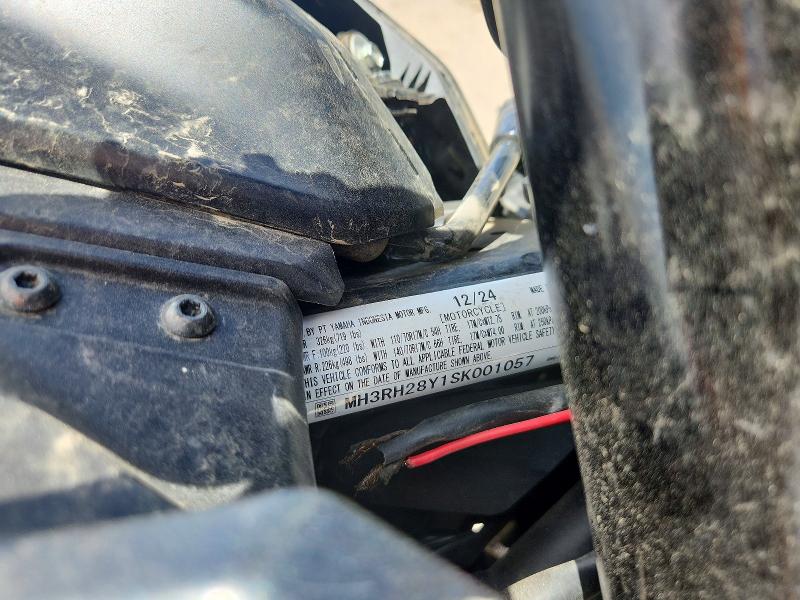 2025 Yamaha VIN MH3RH28Y1SK001057 COPART salvage auction — SIDE, Ca - Salvage Certificate, sold $1,200 on 2026-07-02 (photo 9)