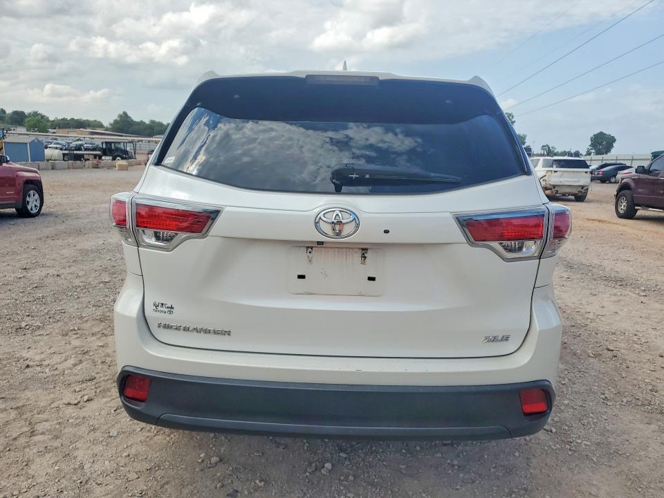2015 Toyota Highlander VIN 5TDKKRFH9FS080585 COPART salvage auction — FRONT END, Salvage Title, sold $125 on 2026-07-21 (photo 6)