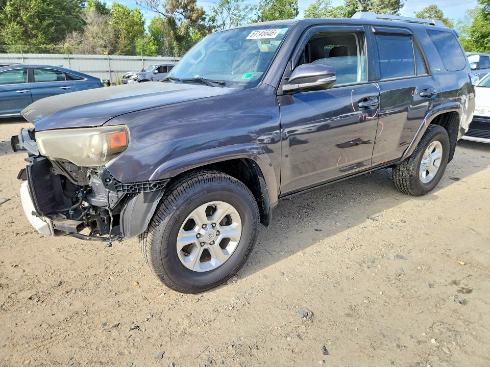 2018 Toyota 4runner VIN JTEBU5JR7J5526858 COPART salvage auction — FRONT END, Va - Cert Of Title - Salvage, sold $12,800 on 2026-07-28 (photo 1)