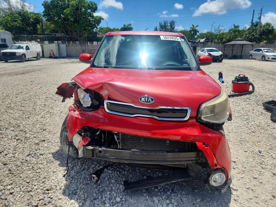 2016 Kia Soul VIN KNDJP3A53G7822983 COPART salvage auction — FRONT END, Fl - Cert Of Title Slvg Rebuildable, sold $1,300 on 2026-07-24 (photo 5)