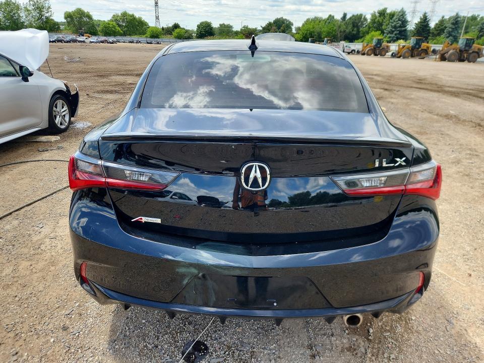 2022 Acura Ilx VIN 19UDE2F87NA001161 COPART salvage auction — VANDALISM, Il - Salvage Certificate, sold $11,200 on 2026-07-16 (photo 6)
