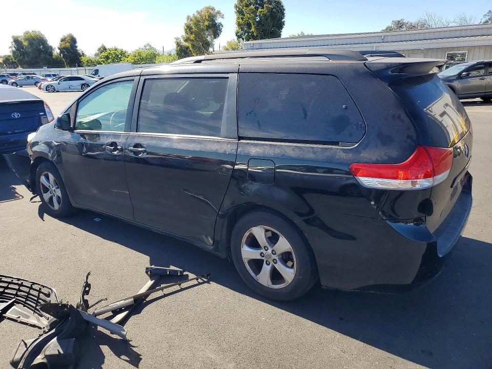 2013 Toyota Sienna VIN 5TDKK3DC1DS307706 COPART salvage auction — FRONT END, Ca - Salvage Certificate, sold $175 on 2026-07-22 (photo 2)