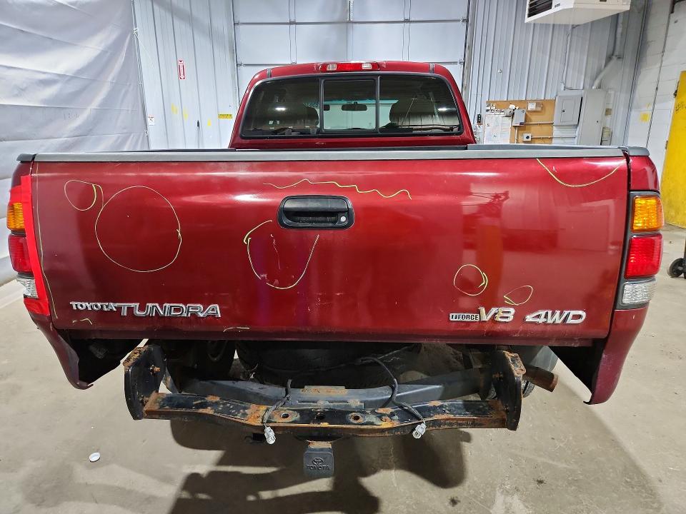 2002 Toyota Tundra VIN 5TBBT44102S295913 COPART salvage auction — REAR END, Nh - Cert Of Title-Salvage, sold $3,350 on 2026-07-30 (photo 6)
