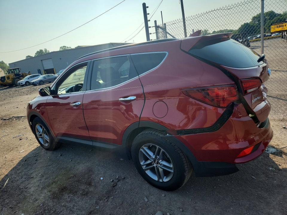 2018 Hyundai Santa fe VIN 5XYZUDLB3JG504635 COPART salvage auction — REAR END, Pa - Certificate Of Salvage, sold $3,550 on 2026-07-15 (photo 2)