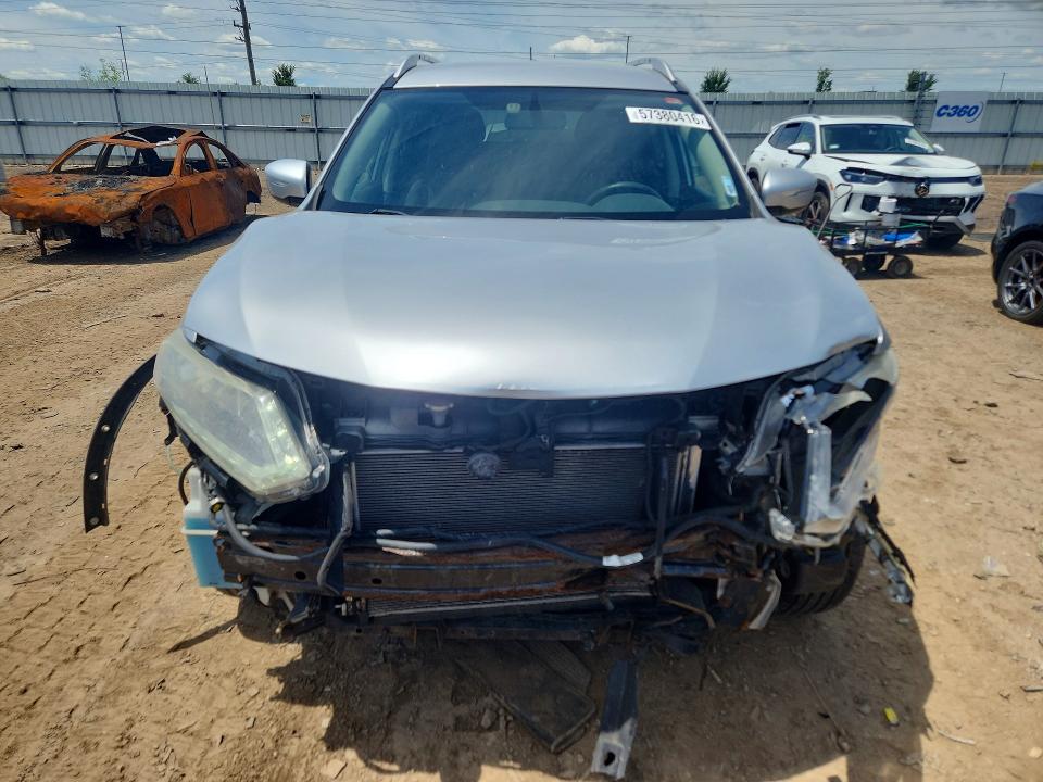 2015 Nissan Rogue VIN KNMAT2MV8FP538782 COPART salvage auction — FRONT END, Il - Salvage Certificate, sold $675 on 2026-07-30 (photo 5)