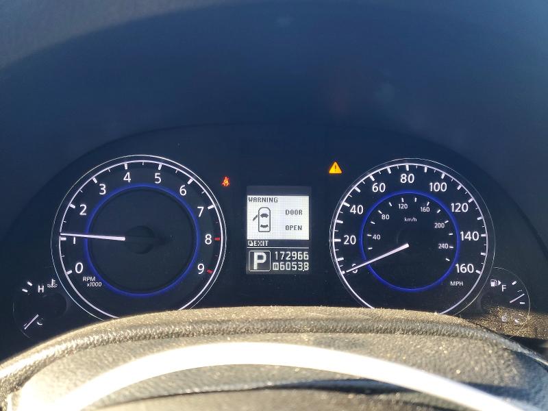 2012 Infiniti VIN JN1CV6AP6CM620218 COPART salvage auction — REAR END, Ca - Salvage Certificate, sold $800 on 2026-07-02 (photo 9)