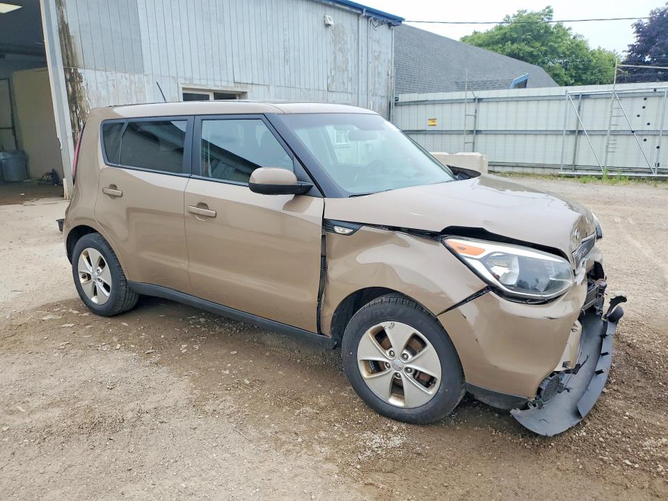 2014 Kia Soul VIN KNDJN2A29E7001079 COPART salvage auction — FRONT END, Mi - Certificate Of Title, sold $450 on 2026-07-08 (photo 4)